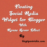 Floating Social Media Widget With Mouse Hover Effect